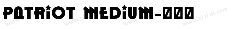 Patriot Medium字体转换